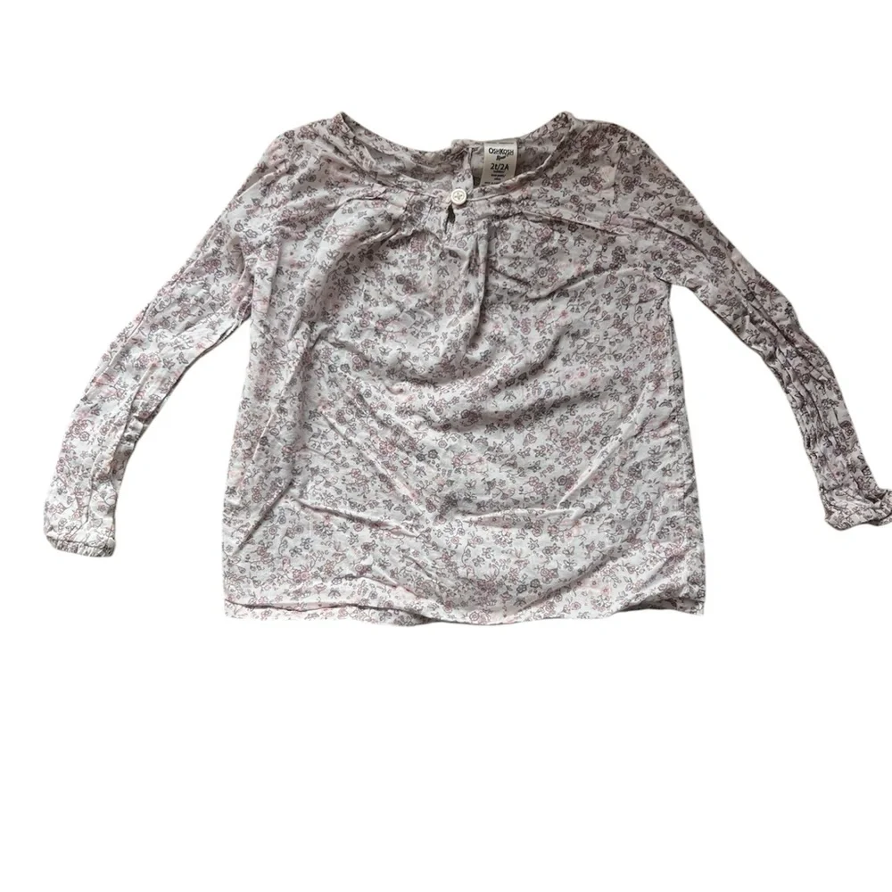 Oshkosh Toddler Butterfly Floral Print Long-Sleeve Top | 2T